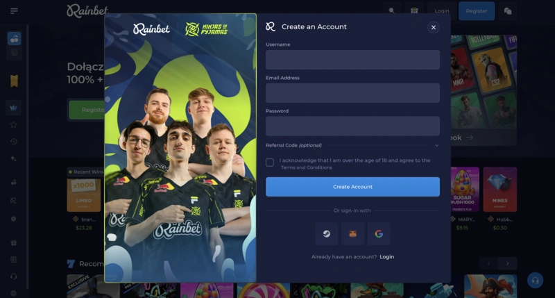 Rainbet Login